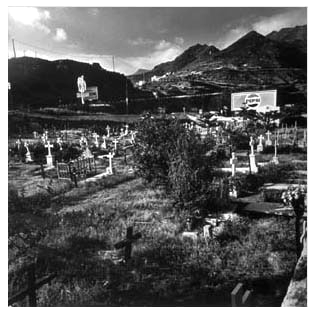 graveyard behind main beach, teneriffe